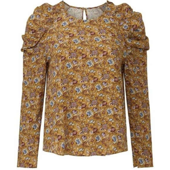 Rebecca Minkoff NWT SZ XL Carrie
Puff Shoulder Top Golden Yellow - Picture 2 of 6